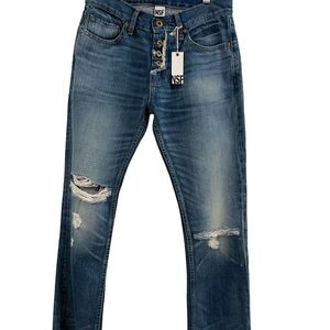 NSF Blue Slim Distressed Jeans